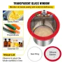 Vacuum Chamber with Pump Vacuum Chamber Kit 5 Gal/18.9 L 5CFM 1/3HP Single Stage