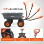 Poly Havevogn Kraftige Havevogne og Vogne 6,48 cu.ft 1200 lbs