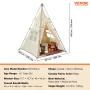 Kids Play Tent Teepee Tent for Kids Foldable Toddler Tent with Mat and Bag