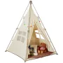 Kids Play Tent Teepee Tent for Kids Foldable Toddler Tent with Mat and Bag