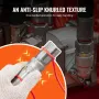 1/2" Flat Face Hydraulic Couplers, 1/2" NPT Skid Steer Hydraulic Quick Connect Couplers with 4 Dust Caps (ISO16028)