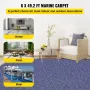 Tæppebådtæpper Blå 5,9x49.2 'Marine Boat Carpet til veranda