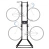 4 Bike Storage Rack, Free Standing Gravity Wall Vertical Bike Rack, Fully Adjustable Bike Rack Garage, Sturdy Steel & Easy
