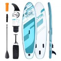 Oppustelig stand up paddle board, 11 'x 33 "x 6" bredt sup paddleboard, med brættilbehør, pumpe, padle, fin, telefonpose,