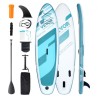 Oppustelig stand up paddle board, 11 'x 33 "x 6" bredt sup paddleboard, med brættilbehør, pumpe, padle, fin, telefonpose,