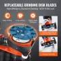 Betongulvlibemaskine 7 "Walk-Behind Polisher 2.0HP Justerbar