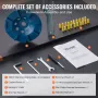 Concrete Floor Grinder 7"/17.8 cm Walk-Behind Polisher 2.0HP Adjustable Machine