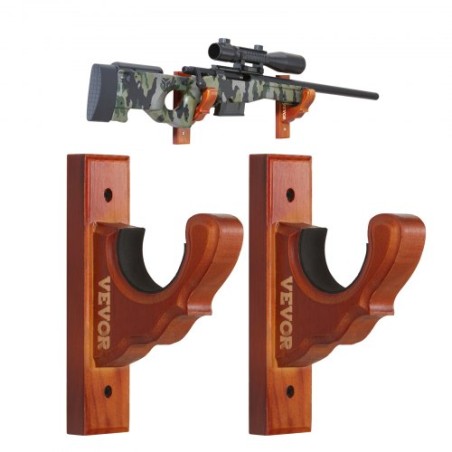 Gun Rack Wall Mount Horisontal Gun Rack og haglgeværkroge til en enkelt pistol