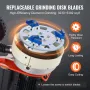 Concrete Floor Grinder 10"/25.4 cm Walk-Behind Polisher 3.0HP Adjustable Machine