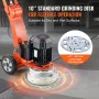 Concrete Floor Grinder 10"/25.4 cm Walk-Behind Polisher 3.0HP Adjustable Machine