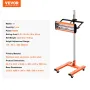 1500W High Power Infrared Paint Curing Lamp til auto -tørring