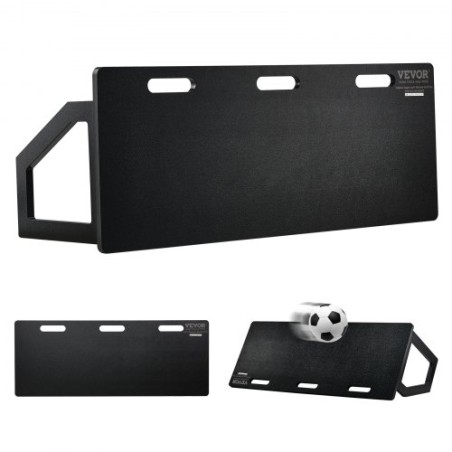 Soccer Rebounder Board, 45"X18" Portable Soccer Wall with 2 Angles Rebound, Foldable HDPE Kickback Rebound Board, Soccer