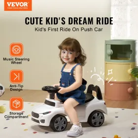 Ride On Push Car for Toddlers, Ages 1-3, Ride Racer, Sit to Stand Toddler Ride On Toy, Classic Kids Ride On Car with Music Steer