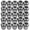 25 Pcs Collet Set ER32 Collet Chuck 1/16 inch-3/4 inch Holder Spring Collet Set for CNC Engraving Machine & Milling Lathe Tool