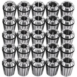 25 Pcs Collet Set ER32 Collet Chuck 1/16 inch-3/4 inch Holder Spring Collet Set for CNC Engraving Machine & Milling Lathe Tool