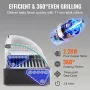 Electric 30 Hot Dog 11 Roller Grill Cooker Machine Backsplash Shelf 2.2KW