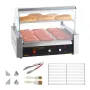 Elektrisk 30 hotdog 11 rulle grill komfurmaskine backsplash