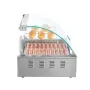 Electric 30 Hot Dog 11 Roller Grill Cooker Machine Backsplash Shelf 2.2KW