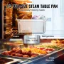 8 Pack 1/3 Size Hotel Pans Steam Table Pan Rustfrit stål 6