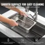 8 Pack 1/3 Size Hotel Pans Steam Table Pan Rustfrit stål 6