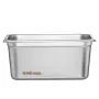 8 Pack Hotel Pans, 1/3 Size Anti-Jam Steam Pan with Lid, 0.8mm Thick Stainless Steel Steam Table Pan, 6-Inch Deep Commercial Tab