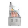 Electric 12 Hot Dog 5 Roller Grill Cooker Machine Backsplash & Shelf 1000W