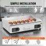 COMMERCIAL ELEKTRISK GRIDDLE 4400 W MODTOP FLAT TOP GRILL 122â