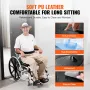 Shower Wheelchair 17.5in/44.5 cm Al Alloy Commode Bathroom Wheelchair for Disabled