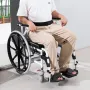 Shower Wheelchair 17.5in/44.5 cm Al Alloy Commode Bathroom Wheelchair for Disabled