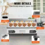 COMMERCIAL ELEKTRISK GRIDDLE 4000 W MOPTOP FLAT TOP GRILL 122â