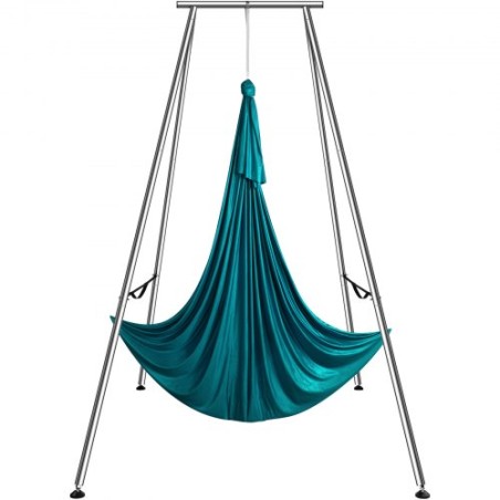 Aerial Yoga Frame & Yoga Hammock, 9.67 ft Height Professional Yoga Swing Stand Comes with 6.6 Yards Aerial Hammock, Max 551.15