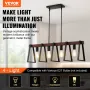 4-Light Kitchen Island Pendant Lights 60W Justerbar spisestue