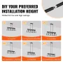 4-Light Kitchen Island Pendant Lights 60W Justerbar spisestue