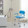 Swivel Shower Chair 360 Degree, Adjustable Shower Seat with Pivoting Arms & Padded Bath Seat for Inside Shower or Tub, Non-Slip 