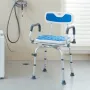 Swivel Shower Chair 360 Degree, Adjustable Shower Seat with Pivoting Arms for Inside Showers or Tubs, Non-Slip Rotating Bathtub 