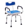 Swivel Shower Chair 360 Degree, Adjustable Shower Seat with Pivoting Arms for Inside Showers or Tubs, Non-Slip Rotating Bathtub 