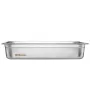 4 Pack Hotel Pans, Full Size Anti-Jam Steam Pan with Lid, 0.8mm Thick Stainless Steel Steam Table Pan, 4-Inch Deep Commercial Ta