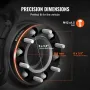 Wheel Spacers, 1" 6"x5.5" Wheel Adapters, 6 Lug Forged Spacer, 108 mm Bore Hubcentric M12 x1.5 Studs Spacers, Fit for 1979-2022 
