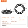 1 "6" X5.5 "Hjulafstandsstykker HJULAPPORTERS 6 LUG FORTED
