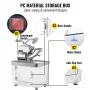 Snow Cone Machine Commercial 180kg/H, Snowball Machine Commercial 1450 r/Min, Snow Cone Machine With Insulation Ice Box, Snow Co