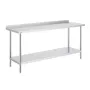 24 x 72 x 36 Inch Stainless Steel Work Table, Commercial Food Prep Worktable Heavy Duty Prep Worktable, Metal Work Table with Ad