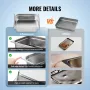 8 Pack 1/2 Size Hotel Pans Steam Table Pan Rustfrit stål 4