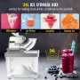 Snow Cone Machine Commercial 180kg/H, Snowball Machine Commercial 1450 r/Min, Snow Cone Machine With Insulation Ice Box, Snow Co