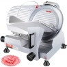 Commercial Meat Slicer, 240W Electric Deli Food Slicer, 10 tommer Carbon Steel Blade Electric Food Slicer, 350-400 RPM kød