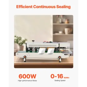 Continuous Bag Band Sealing Machine Horizontal Band Sealer with Inflation