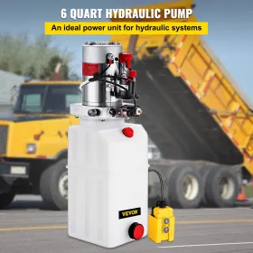 Hydraulic Pump Power Unit DC 12V 6L Double Acting Hydraulic Pump 6 Quart Hydraulic Pump Hydraulic Pump For Dump Trucks