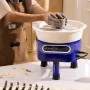 Pottery Wheel 27.9 cm Ceramic Wheel Foot Pedal Touch Screen 450W 3 Legs Blue