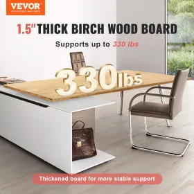 Tabel Top Solid Wood Desk Top 47,2 "X 29,5" X 1,5 "Rektangulært