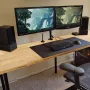 Wood Table Top, 47.2" x 29.5" x 1.5", 330lb Load Capacity, Universal Solid One-Piece Maple Wood Desktop for Height Adjustable El