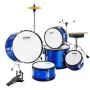 Kids Drum Set 5-delt 16 i Beginner Children Drum Set med tronblå